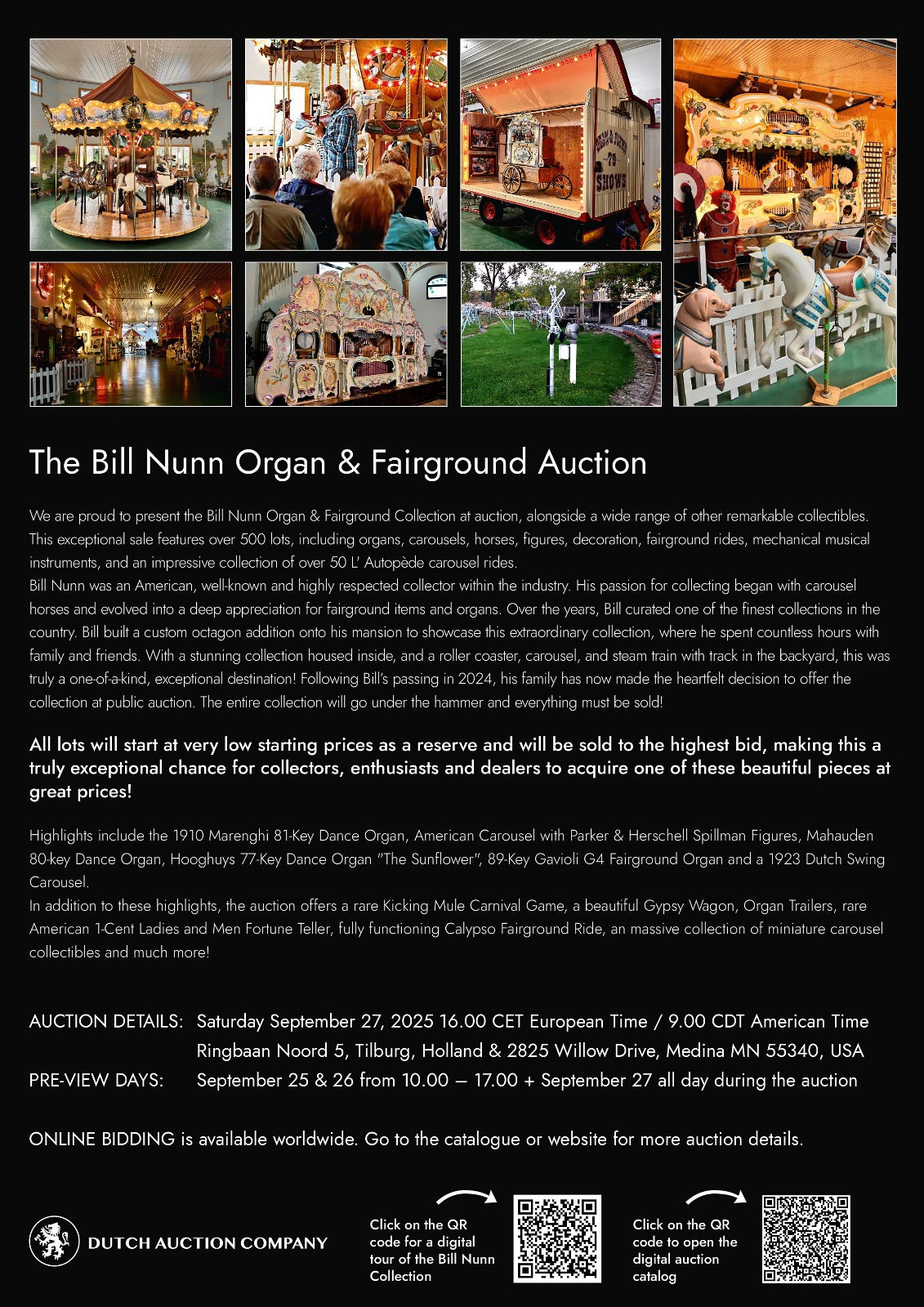 Catalog Bill Nunn Organ & Fairground Auction September 27, 2025