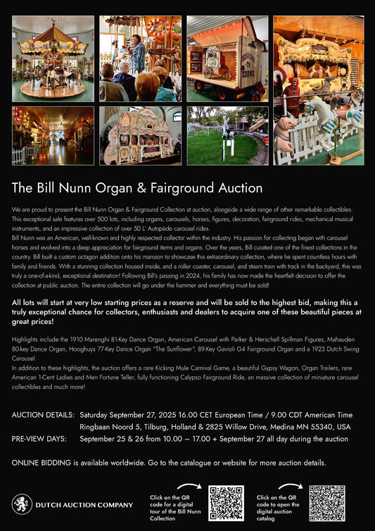 Catalog Bill Nunn Organ & Fairground Auction September 27, 2025