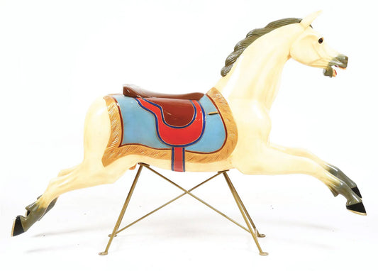 Prachtig gerestaureerd carrousel paard