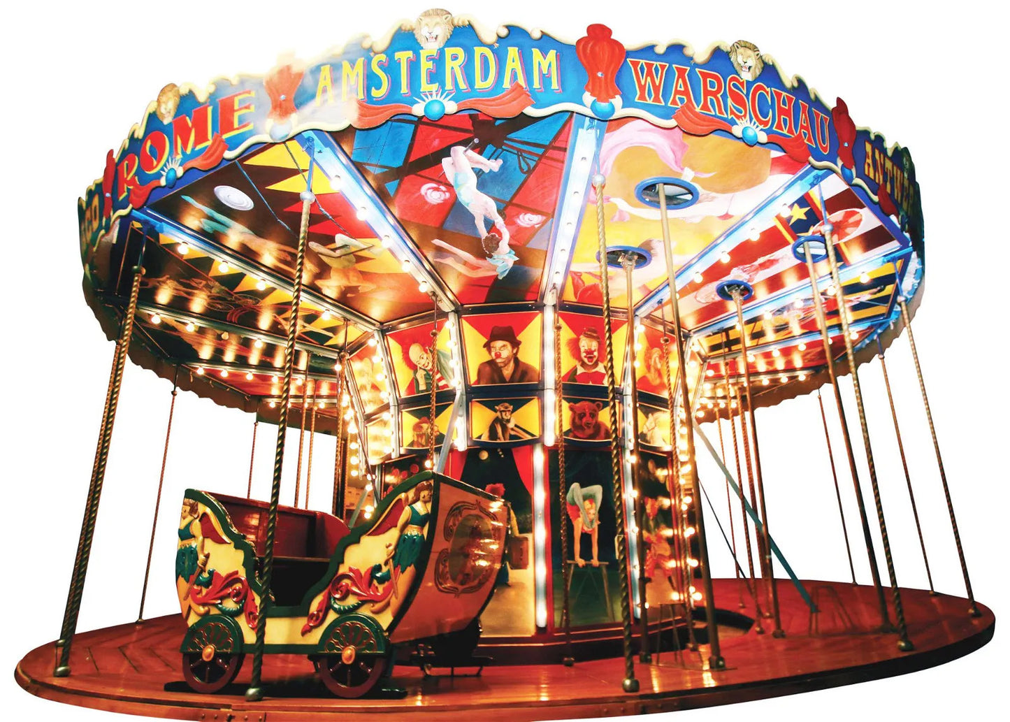 Nederlandse replica uit 1990, volledig werkende Karl Müller-carrousel